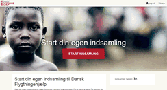 Desktop Screenshot of minindsamling.flygtning.dk