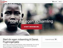 Tablet Screenshot of minindsamling.flygtning.dk
